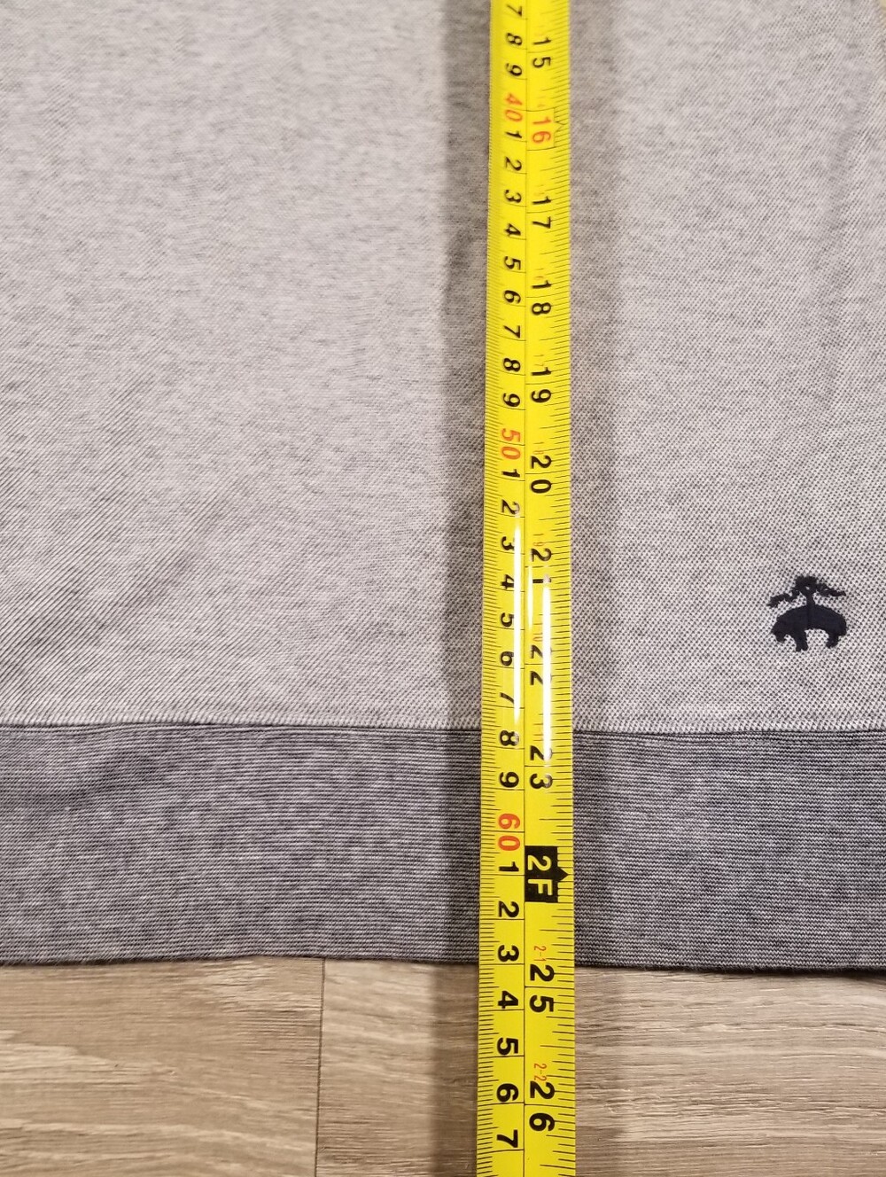 Brooks Brothers Quarter Zip Pullover Sweater Gray Womens Large Golf Outdoor - Picture 8 of 8